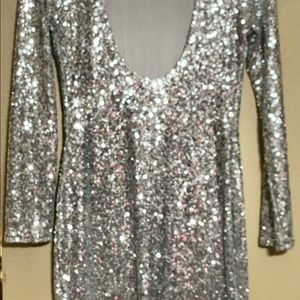 Sparkly Silver dress size small
